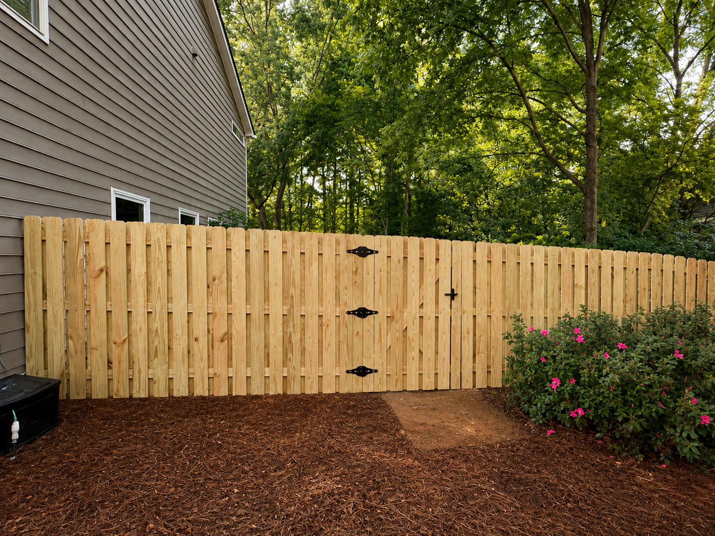 Shadow box fence